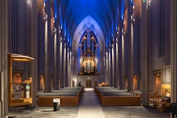 Hallgrímskirkja Cathedral interior lighting design by Liska ehf, winner of the Award of Distinction. Hallgrímskirkja Cathedral interior lighting design by Liska ehf, winner of the Award of Distinction.