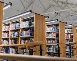 Retrofits such as the one pictured above by the company’s ateljé Lyktan business at the Jönköping Library in Jönköping, Sweden continue to be a strong business driver for Fagerhult. Retrofits such as the one pictured above by the company’s ateljé Lyktan business at the Jönköping Library in Jönköping, Sweden continue to be a strong business driver for Fagerhult.