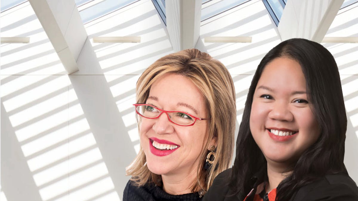 HLB Lighting Design specialists Teal Brogden (left) and Venna Resurreccion (right) are bringing their enthusiasm for daylight and views - and how to integrate the right balance of controls and electric illumination - to the educational sessions at LightSPEC West.