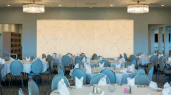 Summit Hills Country Club enhances member experience with SSL accent wall for special occasions.