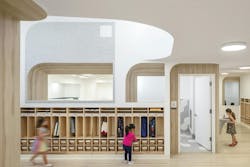 Barker Associates Architecture Office (BAAO) developed the complete lighting, fixture, and architectural design for the City Kids preschool in Brooklyn, N.Y. Barker Associates Architecture Office (BAAO) developed the complete lighting, fixture, and architectural design for the City Kids preschool in Brooklyn, N.Y.