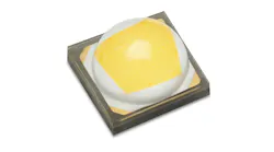 Lumileds combines a CSP LED with a high-power package and a primary optic to deliver top output power for demanding LED lighting applications. (Photo credit: Image courtesy of Lumileds.)