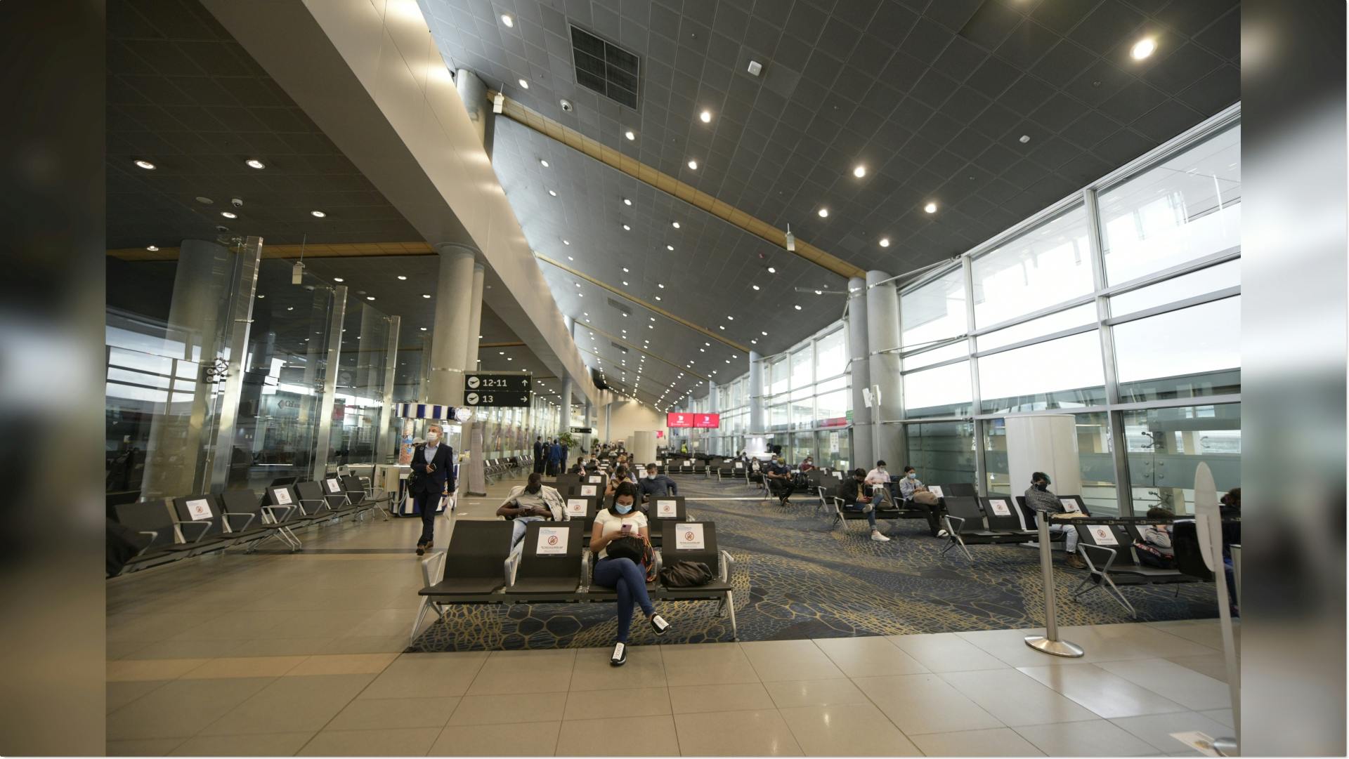 These downlights at El Dorado International Airport in Bogota are hot off the press. (Photo credit: Image courtesy of Signify.)