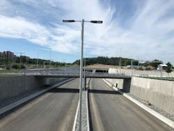 Signify is lighting the roadway both inside and outside the tunnels on Stockholm’s bypass, under construction. (Photo credit: Image courtesy of Signify.) Signify is lighting the roadway both inside and outside the tunnels on Stockholm’s bypass, under construction. (Photo credit: Image courtesy of Signify.)