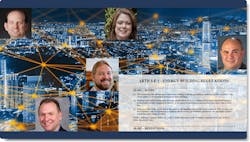 At Strategies in Light, a panel of regulatory specialists across the lighting and controls industry will delve into discussion about policy and how to ensure it strengthens objectives toward energy resiliency, equity, economic balance, and more with regard to lighting in the built environment. (Photo credits: Background image courtesy of California Energy Alliance; all speaker photos released with permission via Strategies in Light/Endeavor Business Media.) At Strategies in Light, a panel of regulatory specialists across the lighting and controls industry will delve into discussion about policy and how to ensure it strengthens objectives toward energy resiliency, equity, economic balance, and more with regard to lighting in the built environment. (Photo credits: Background image courtesy of California Energy Alliance; all speaker photos released with permission via Strategies in Light/Endeavor Business Media.)