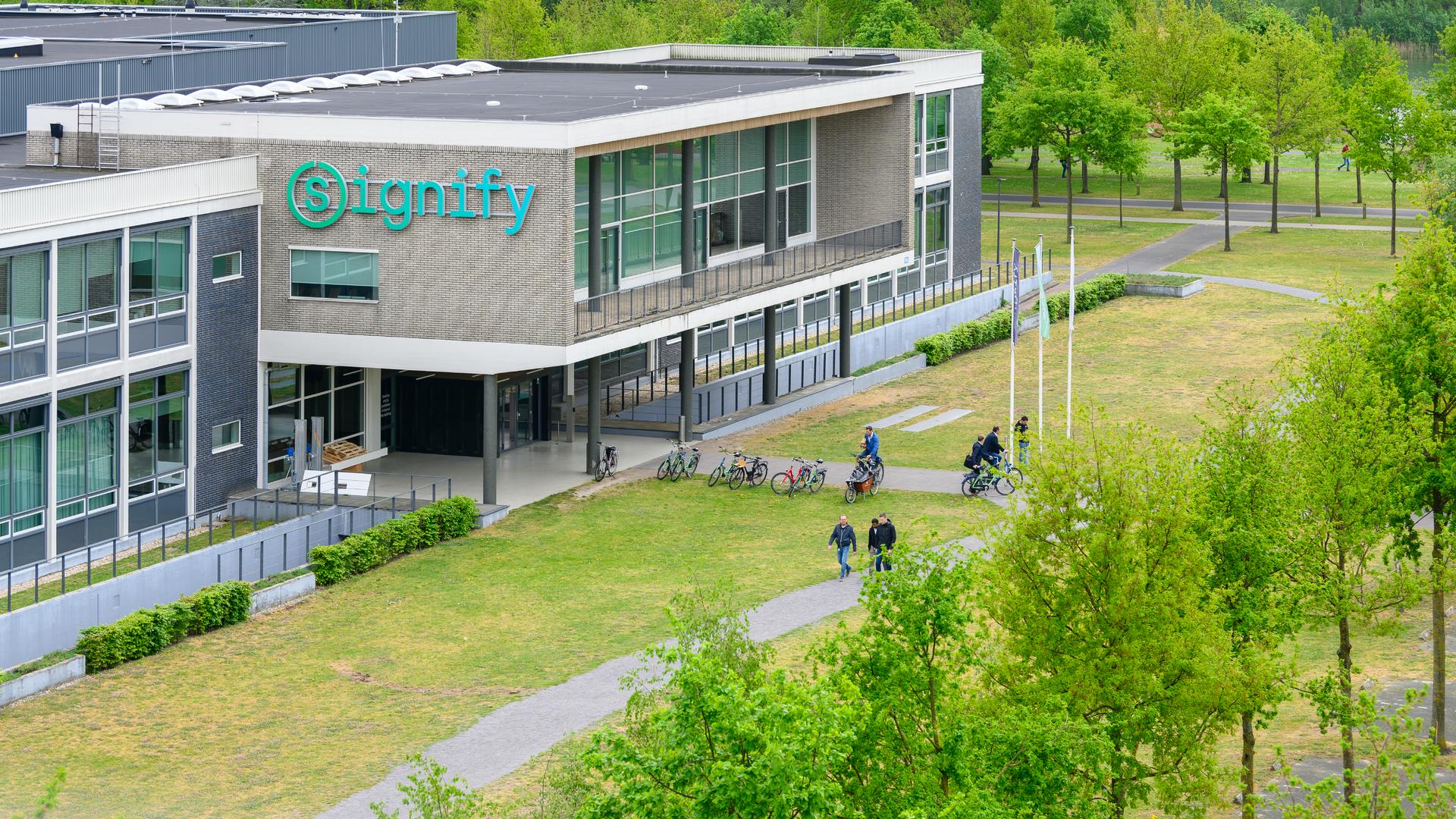 Some of the 735 job losses will come from Signify&rsquo;s campus style headquarters in Eindhoven, Holland. (Photo credit: Image courtesy of Signify.)