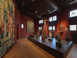 The beautifully restored Gruuthusemuseum in Bruges brings LED lighting and controls technology, art preservation goals, and ambience together for an impressive visitor experience. (Photo credit: Image © Musea Brugge I Dominique Provost Art Photography – Brugge. Used with media permission from Musea Brugge via Flickr - http://bit.ly/2Mt5IfM.) The beautifully restored Gruuthusemuseum in Bruges brings LED lighting and controls technology, art preservation goals, and ambience together for an impressive visitor experience. (Photo credit: Image © Musea Brugge I Dominique Provost Art Photography – Brugge. Used with media permission from Musea Brugge via Flickr - http://bit.ly/2Mt5IfM.)