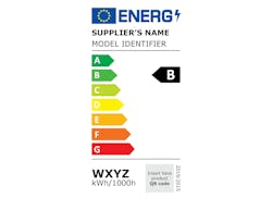 The new European Commission Delegated Regulation (EU) No. 2019/2015 (also known as “the new Energy Labelling Regulation”) will require lighting manufacturers to meet stricter energy-efficiency standards and provide greater transparency of more granular performance information to product datasheets and labels. (Sample from the European Commission energy label templates at http://bit.ly/390mX1k.) The new European Commission Delegated Regulation (EU) No. 2019/2015 (also known as “the new Energy Labelling Regulation”) will require lighting manufacturers to meet stricter energy-efficiency standards and provide greater transparency of more granular performance information to product datasheets and labels. (Sample from the European Commission energy label templates at http://bit.ly/390mX1k.)