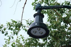 No-fail fixtures? — The outdoor LED lighting project installed at Santa Fe’s Railyard District has continued to perform as expected since its inception 5 years ago, reports retrofit kit provider Crossroads LED. (Photo credit: Image courtesy of Crossroads LED.) No-fail fixtures? — The outdoor LED lighting project installed at Santa Fe’s Railyard District has continued to perform as expected since its inception 5 years ago, reports retrofit kit provider Crossroads LED. (Photo credit: Image courtesy of Crossroads LED.)