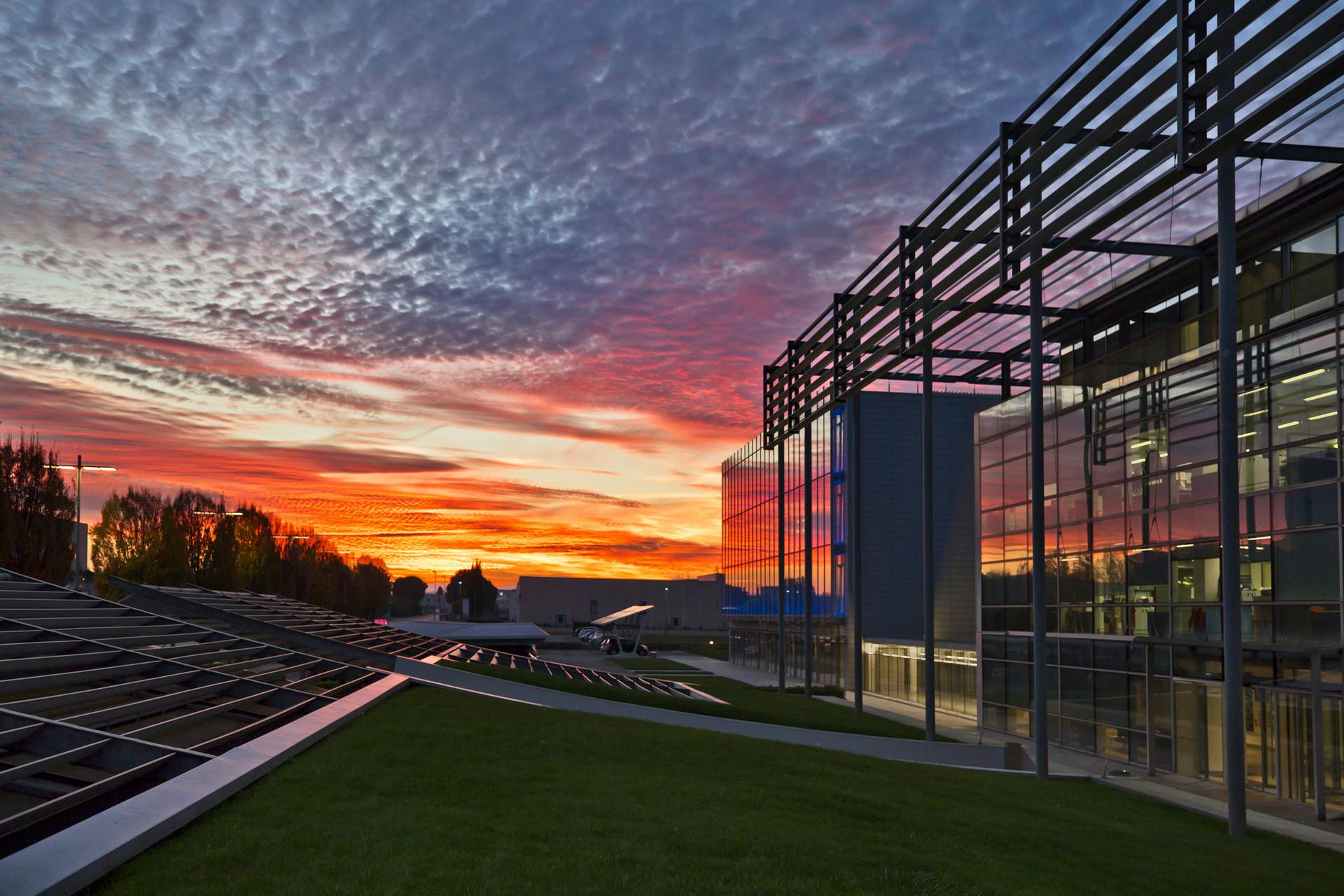 The Recanati, Italy headquarters of Fagerhult&rsquo;s iGuzzini, a company which has been hit hard by production shutdowns related to the COVID-19 crisis. (Photo credit: Image courtesy of Fagerhult.)