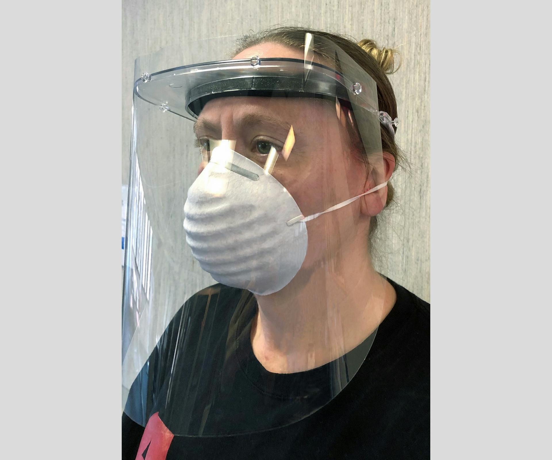 A.L.P., a lighting and plastics company, will continue to make face shields at its Charlevoix, MI plant &ldquo;as long as they are needed,&rdquo; CEO Steve Brown said. (Photo credit: Image courtesy of A.L.P. Lighting Components.)