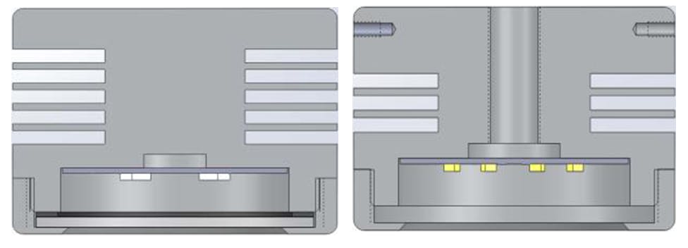 FIG. 1. Different thermal design alternatives of the luminaire body are represented by different substrate-to-ambient thermal resistances in the compact thermal model. (Image credits: All images and tables courtesy of the Delphi4LED project, provided by Mentor.)