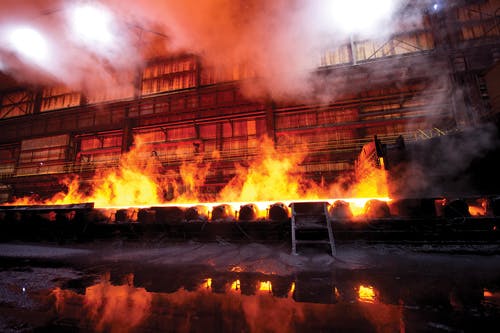 Steel mill blasts away lighting maintenance worries with industrial LED lighting conversion