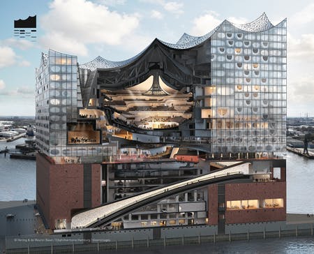 Soaring new symphony hall orchestrates soft architectural lighting with LEDs