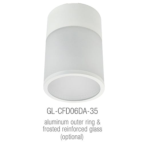GlacialLight's 35W LED ceiling light is dimmable