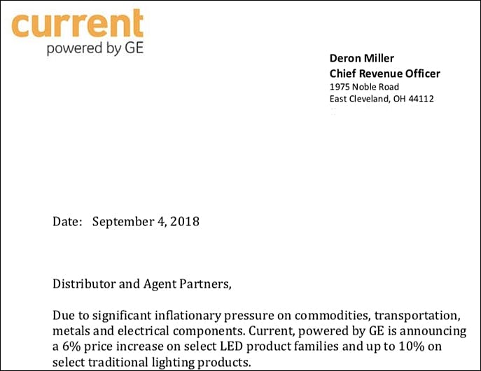 In a back-to-the-future move, GE&rsquo;s Current offers fluorescent tubes, bulbs, LEDs