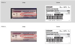 Osram Sylvania recalls LED T8 tubes for potential burn hazard Osram Sylvania recalls LED T8 tubes for potential burn hazard