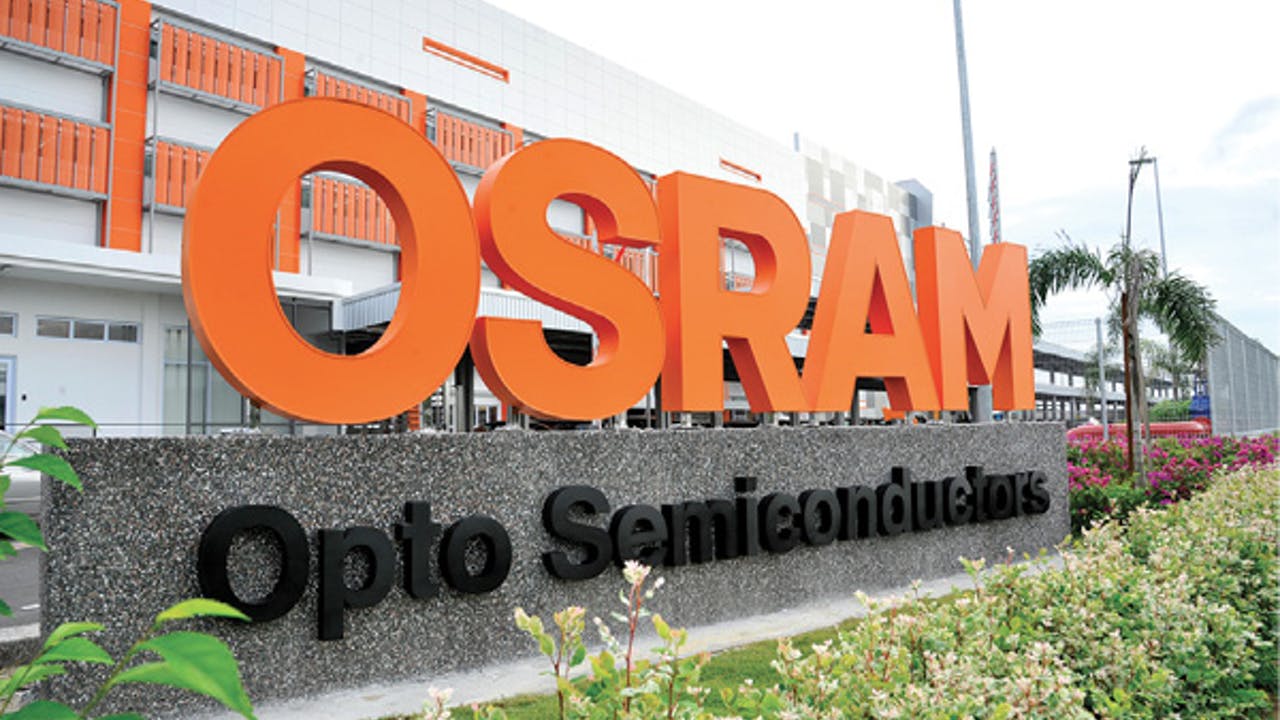 Osram's coronavirus-related production slowdowns include its Kulim, Malaysia plant that opened in late 2017. (Photo credit: Image courtesy of Osram Opto Semiconductors/Osram.)