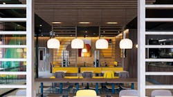 The 3D printed McDonald's luminaire. The 3D printed McDonald's luminaire.