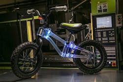 Covestro PC material enables dynamic LED lighting inside bicycle frame Covestro PC material enables dynamic LED lighting inside bicycle frame