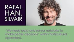 Photo credit: Image of Rafal Han courtesy of Silvair, Inc. via Endeavor Business Media/HortiCann Light + Tech Conference. Photo credit: Image of Rafal Han courtesy of Silvair, Inc. via Endeavor Business Media/HortiCann Light + Tech Conference.