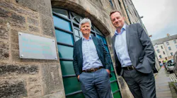 PureLiFi CEO Alistair Banham (pictured on the left a year ago with Scottish National Investment Bank executive director Jimmy Williamson) believes that the new 802.11bb standard will be a big boost to Li-Fi deployments. With infrared, the company says, “It is important to note that not all Li-Fi systems will be part of lighting systems. Some access points may be integrated with Wi-Fi or cellular access points, for example.”