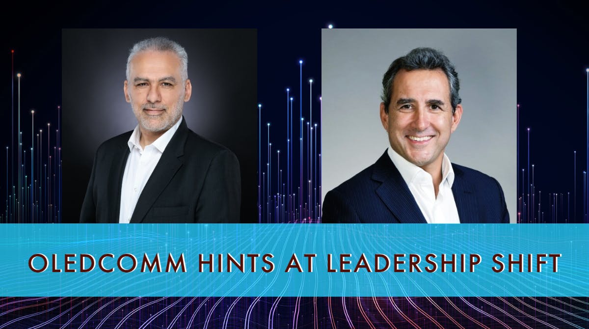 For the time being, Oledcomm is still operating with two CEOs: Benjamin Azoulay (left) and Pierre-Jean Beylier.