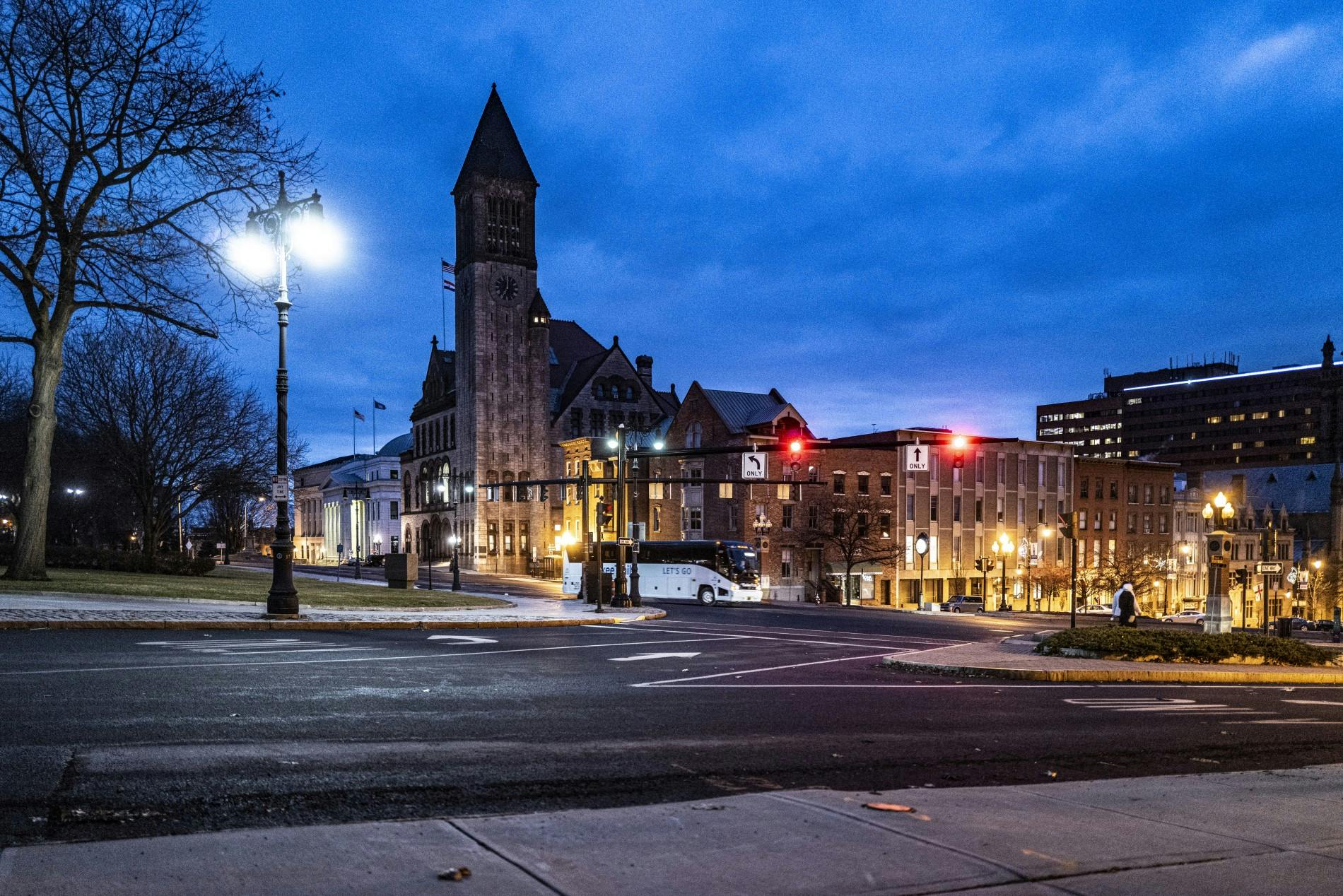 Albany, N.Y. (pictured) hopes to add Upciti&rsquo;s sensors and image analysis wares to its Signify IoT streetlights.
