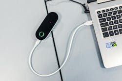 Li-Fi such as what Woodmere has installed generally still requires a dongle, such as the Signify 6002 stick pictured above. (Photo credits: Images courtesy of Signify.) Li-Fi such as what Woodmere has installed generally still requires a dongle, such as the Signify 6002 stick pictured above. (Photo credits: Images courtesy of Signify.)