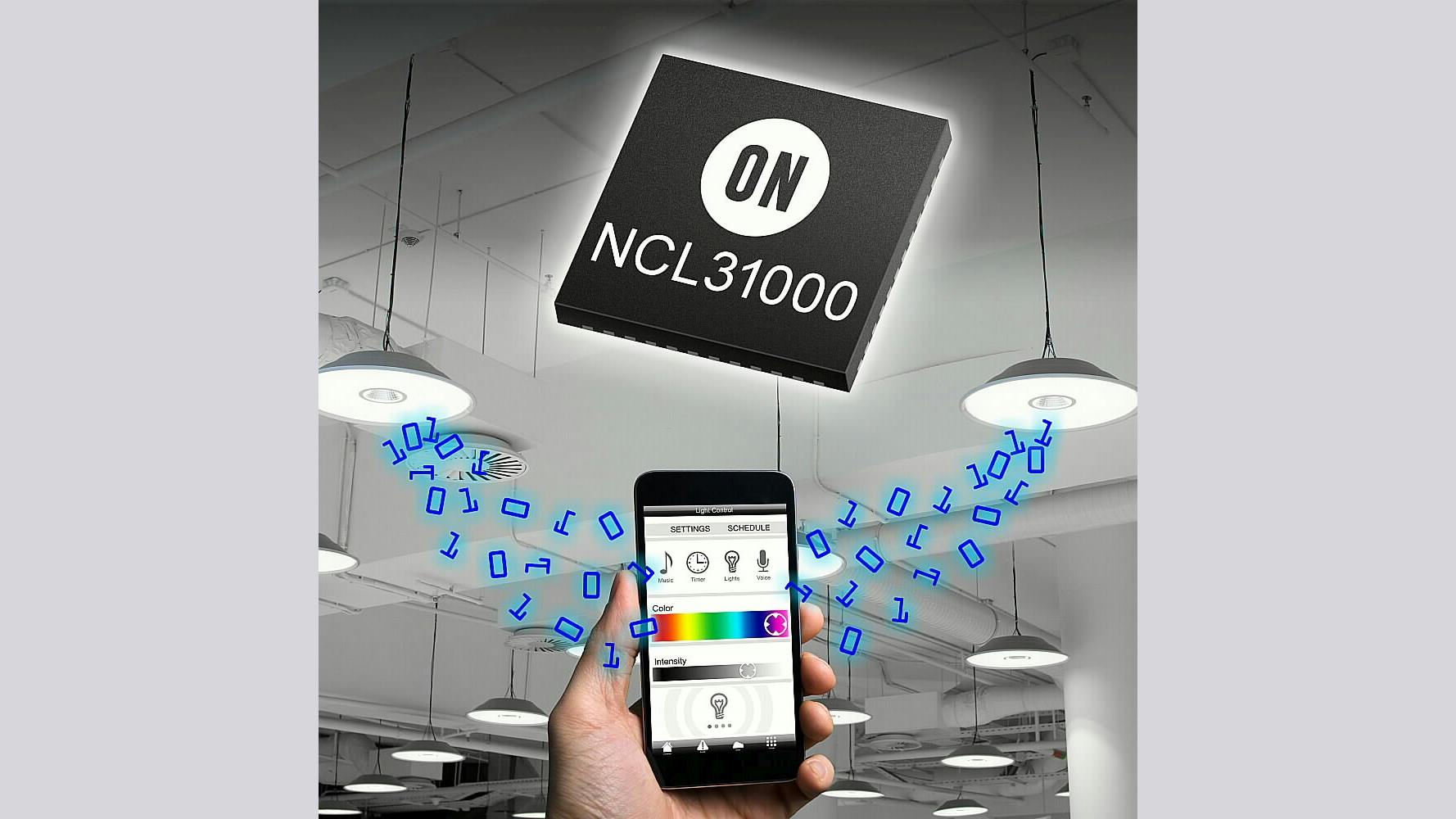 Recent LED driver IC launches from On Semiconductor offer robust circuit protection while enabling visible light communications (VLC) and other connected lighting capabilities. (Image credit: Graphic courtesy of On Semiconductor.)