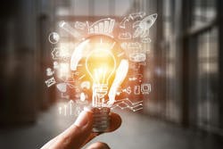 FIG. 1. The future of smart LED lighting employs AI to emulate human behavior and learn how to operate autonomously. Image credit: Graphic by Billion Photos/Shutterstock.com. FIG. 1. The future of smart LED lighting employs AI to emulate human behavior and learn how to operate autonomously. Image credit: Graphic by Billion Photos/Shutterstock.com.