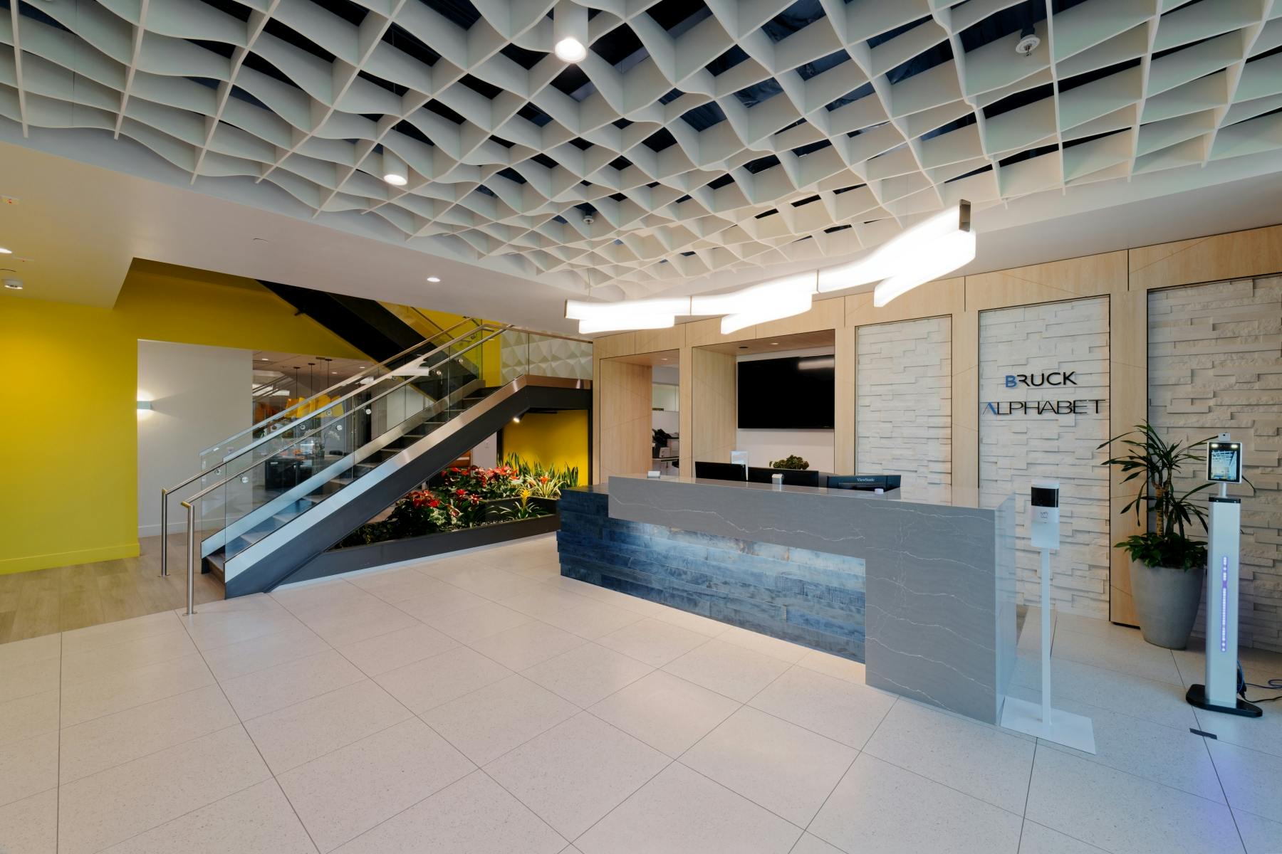 FIG. 1. LEDRAbrands&rsquo; new corporate facility serves as a working showcase, plus training and demo center, housing more than 115 employees and putting a connected LED lighting and controls system to work. (Photo credit: All images courtesy of LEDRAbrands.)