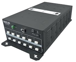 The lighting industry has a new option for DC grid connectivity and power with the WaveLinx Low-Voltage Power Module from Cooper, which boosts LED luminaire energy savings while simplifying installation without the need for an electrician. (Photo credit: Image courtesy of Cooper Lighting Solutions.) The lighting industry has a new option for DC grid connectivity and power with the WaveLinx Low-Voltage Power Module from Cooper, which boosts LED luminaire energy savings while simplifying installation without the need for an electrician. (Photo credit: Image courtesy of Cooper Lighting Solutions.)