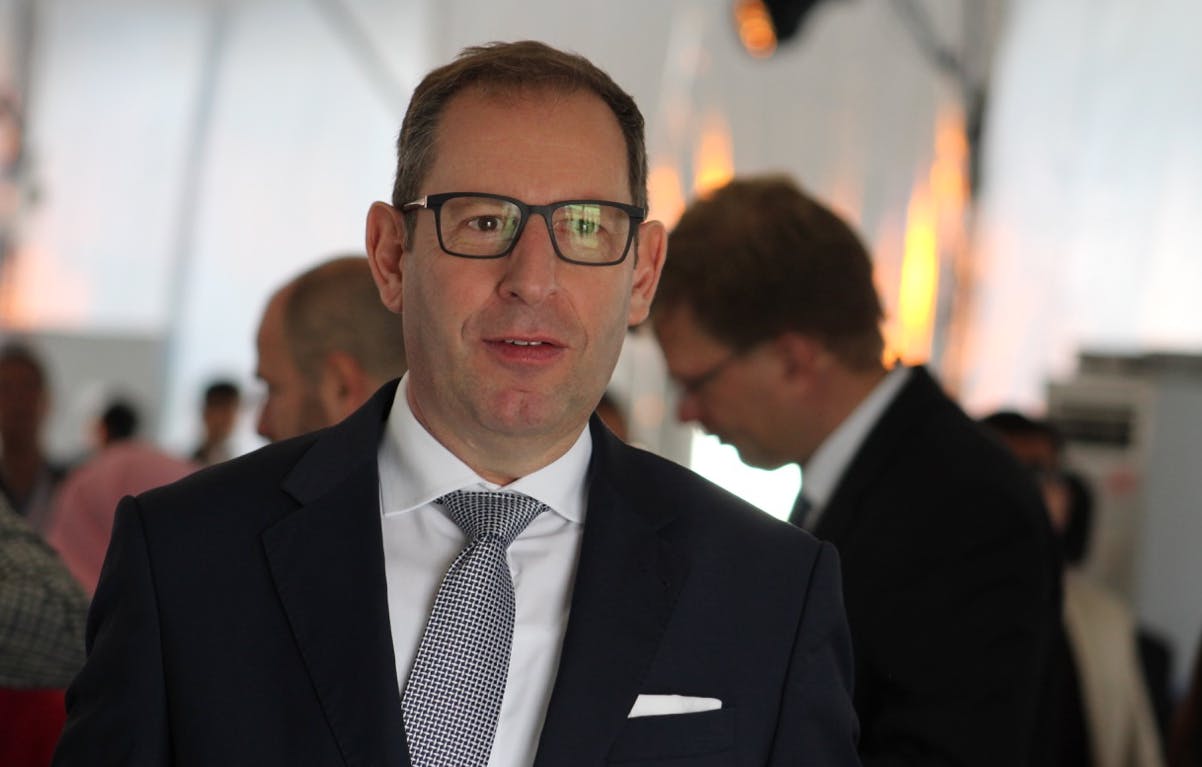 It won&rsquo;t be four more years for Stefan Kampmann, who joined Osram as chief technology officer in 2016, but who is out under the new ams supervisory regime. He&rsquo;s pictured here at Osram&rsquo;s 2017 Kulim, Malaysia factory opening. (Photo credit: Image courtesy of Mark Halper.)