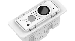 SpectraSafe is a video security IoT platform that connects cameras integrated within linear LED luminaires. Hubbell Lighting says an IR LED and ambient light sensor combo enables the camera to capture security images in low- and no-light conditions, which are then uploaded securely to cloud storage. (Photo credit: Image courtesy of Hubbell Lighting.)