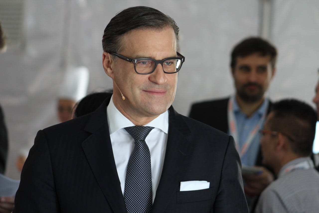 Osram CEO Olaf Berlien today reiterated that ams and Osram cannot fully combine until the nature of ams&rsquo; acquisition of Osram changes. Separately, he also described Osram&rsquo;s performance during the coronavirus pandemic as &ldquo;well prepared.&rdquo; (Photo credit: Image courtesy of Mark Halper.)