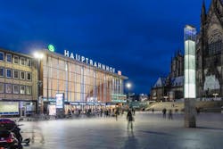 The global slowdown is giving Signify more time to talk to customers about IoT lighting, an area that the entire lighting industry would like to see catch on. Above you see the central train station in Cologne, Germany, a city where Signify has been involved in a long-term connected lighting and smart metropolis initiative. (Photo credit: Image courtesy of Signify.) The global slowdown is giving Signify more time to talk to customers about IoT lighting, an area that the entire lighting industry would like to see catch on. Above you see the central train station in Cologne, Germany, a city where Signify has been involved in a long-term connected lighting and smart metropolis initiative. (Photo credit: Image courtesy of Signify.)