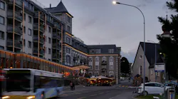 Leaders at the World Economic Forum this week will see the results of a 900-luminaire upgrade to LED street lights, controlled via the Philips Interact City smart lighting platform, enabled by Signify in the village of Davos, Swtizerland. (Photo credit: Image courtesy of Signify; copyright ELEKTRON.)