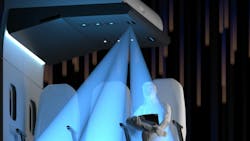 Air France will be serving games and Li-Fi aboard an A321 on Wednesday. The Li-Fi will come from Oledcomm on this occasion. Watch for inroads by Signify. (Image credit: Rendering courtesy of Signify.) Air France will be serving games and Li-Fi aboard an A321 on Wednesday. The Li-Fi will come from Oledcomm on this occasion. Watch for inroads by Signify. (Image credit: Rendering courtesy of Signify.)