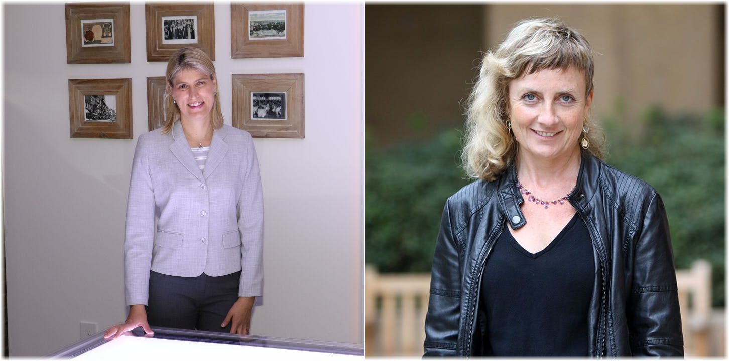 LRC director Dr. Mariana Figueiro (left) will work with UC Irvine professor Dr. Sara Mednick (right) to study LED lighting as a possible intervention for mild cognitive impairment, under a grant from the National Institute on Aging. (Photo credits: Images courtesy of the Lighting Research Center and the University of California at Irvine.)