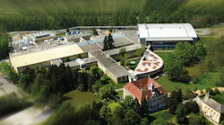 AMS headquarters and a fabrication plant sit on the grounds of an old Austrian castle, about a four-hour drive from Osram in Munich. (Photo credit: Image by user LKMKL on Wikimedia Commons, used under Creative Commons license for editorial purposes - https://commons.wikimedia.org/wiki/File:AMS_aerials2007.jpg.)