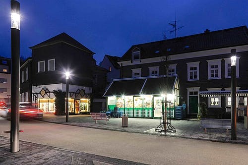 German town taps Bluetooth-enabled outdoor LED luminaires to transmit information about what's happening