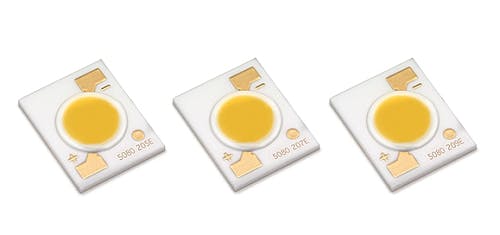 Compact COB LEDs from Lumileds generate 76,000 cd in a narrow beam.