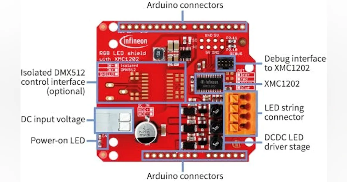 Infineon adds RGB LED development kit for open-source Arduino platform ...