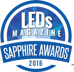 LEDs Magazine announces second annual Sapphire Awards ceremony and Gala LEDs Magazine announces second annual Sapphire Awards ceremony and Gala
