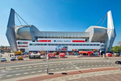 The PSV Eindhoven soccer team goes way back with Signify and the lighting company’s former parent Philips, having started in 1913 as a team for Philips employees and today playing in Philips Stadium (pictured), which will now outfit the locker rooms with Signify’s Philips brand UV-C fittings. (Photo credit: Images courtesy of Signify.) The PSV Eindhoven soccer team goes way back with Signify and the lighting company’s former parent Philips, having started in 1913 as a team for Philips employees and today playing in Philips Stadium (pictured), which will now outfit the locker rooms with Signify’s Philips brand UV-C fittings. (Photo credit: Images courtesy of Signify.)