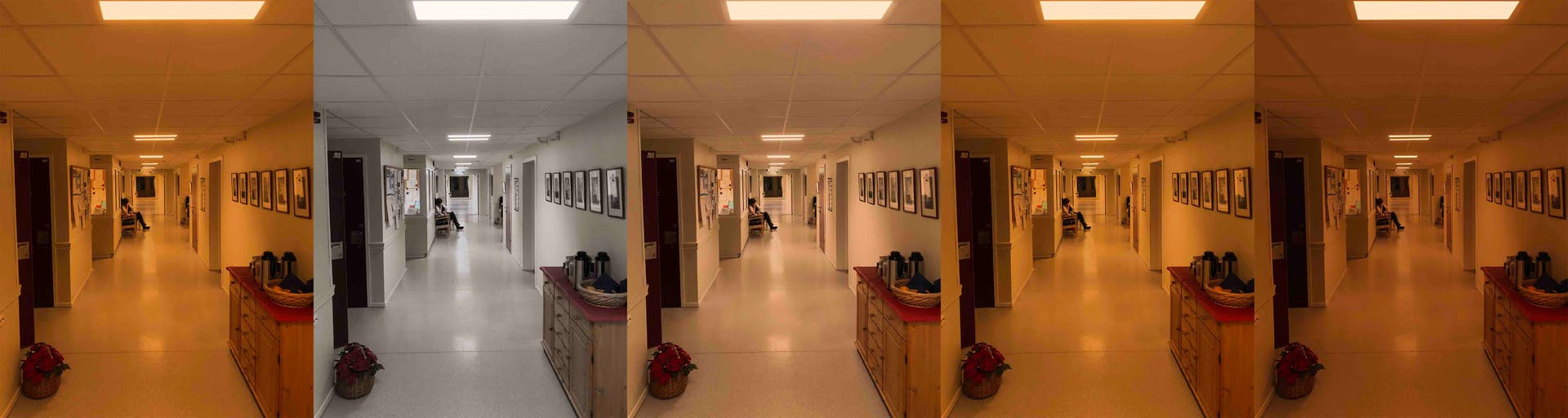 Valen Hospital is varying spectral content and light intensity in patients&rsquo; rooms and common areas, such as corridors. (Photo credit: Image courtesy of Chromaviso.)