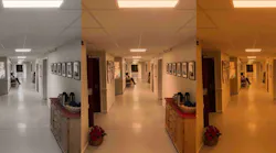 Valen Hospital is varying spectral content and light intensity in patients’ rooms and common areas, such as corridors. (Photo credit: Image courtesy of Chromaviso.)