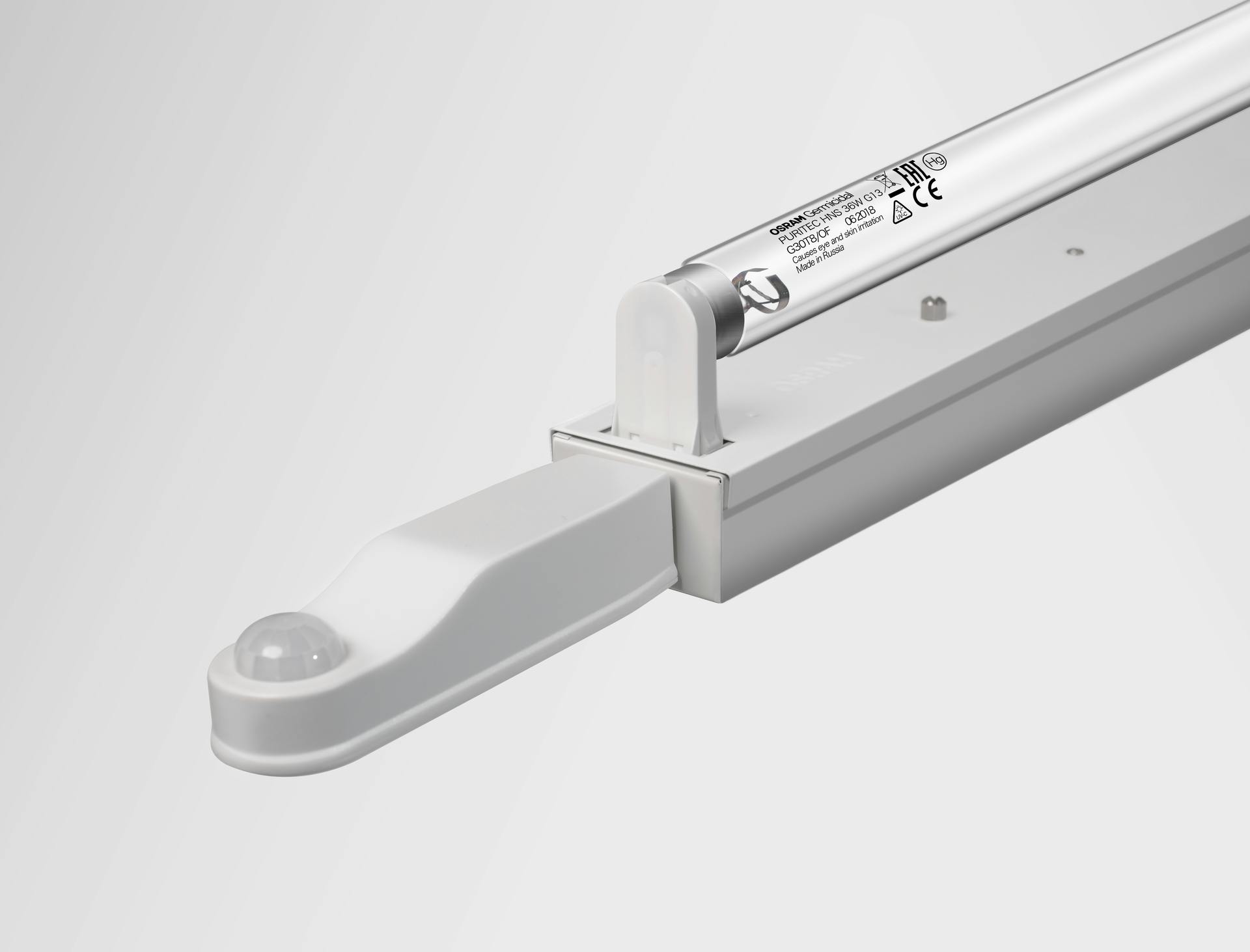 Osram claims to be working on a UV-C LED, but it is dispatching this veteran to the front line in the war against the coronavirus. It&rsquo;s the 254-nm UV-C AirZing 5040 mercury discharge lamp. (Photo credit: Image courtesy of Osram.)