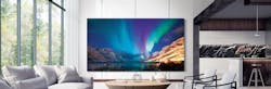 FIG. 1. Samsung’s The Wall micro-LED TV again gets “oohs and ahhs,” but the company is selling few of the pricey units. (Photo credit: Image courtesy of Samsung.) FIG. 1. Samsung’s The Wall micro-LED TV again gets “oohs and ahhs,” but the company is selling few of the pricey units. (Photo credit: Image courtesy of Samsung.)